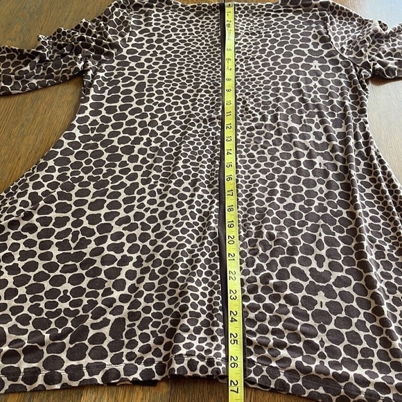 Soft Surroundings Tunic Animal Print Asymmetric Hem Size M - Picture 10 of 11